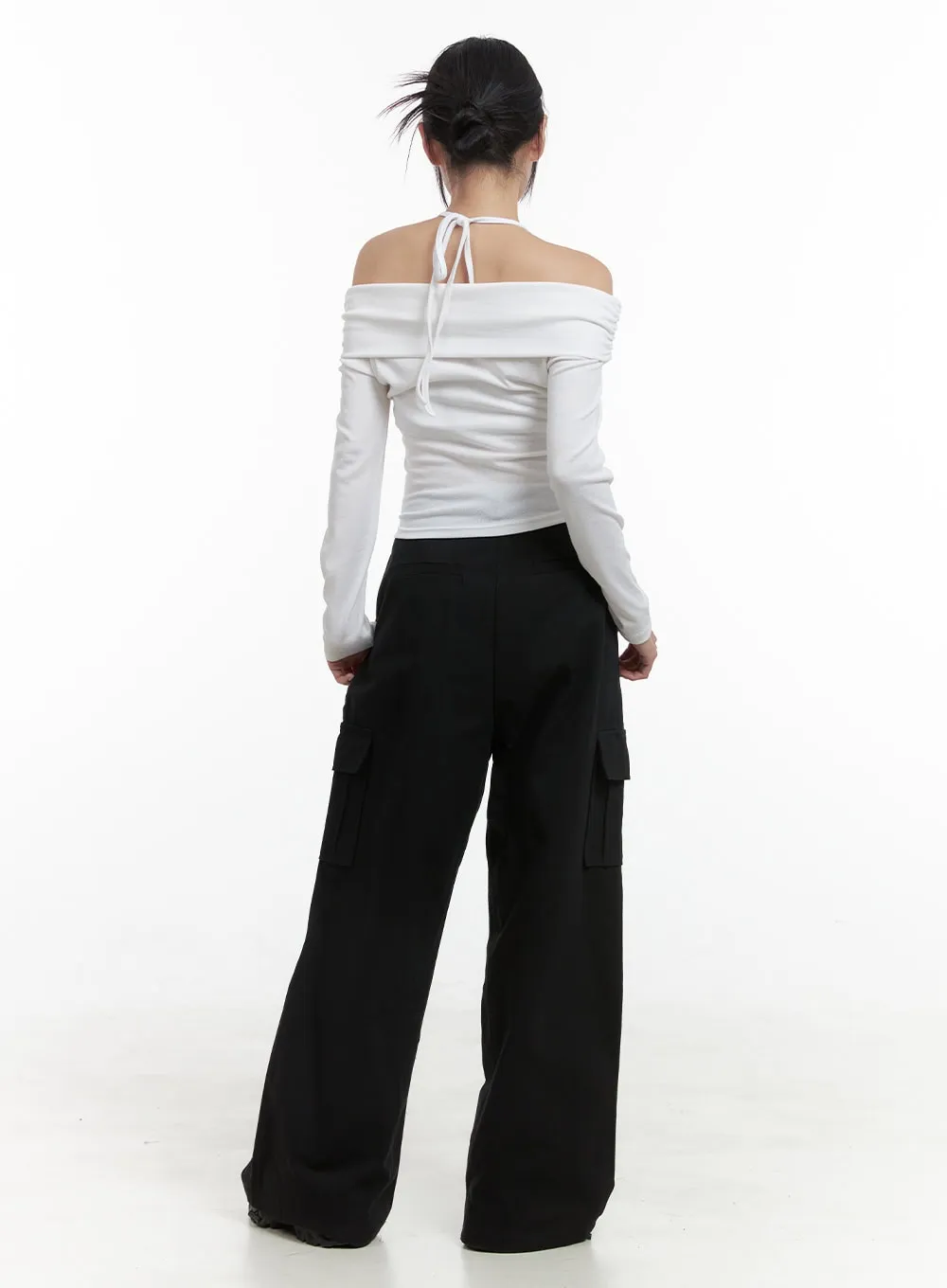 Cargo Cotton Wide Fit Pants OS409