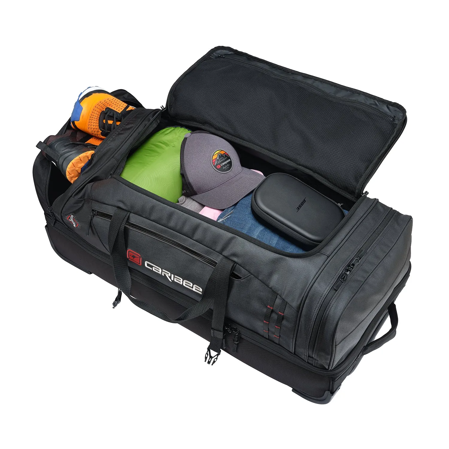 Caribee - 5735 100Lt - 85cm V2 Scarecrow Duffle on wheels- Black