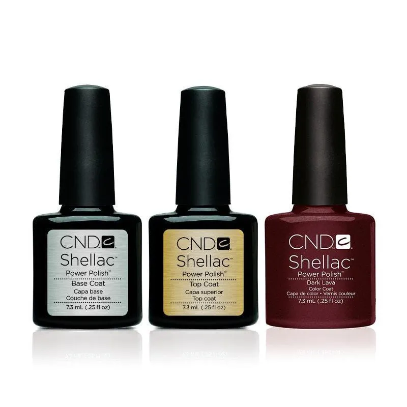 CND - Shellac Combo - Base, Top & Dark Lava