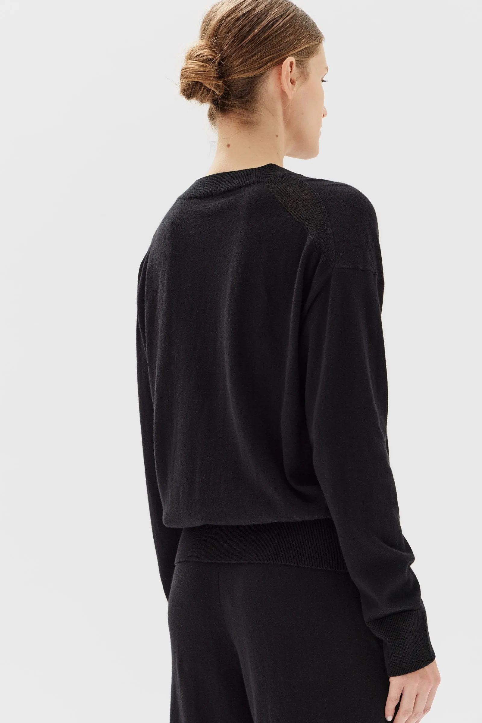 Cotton Cashmere Lounge Sweater