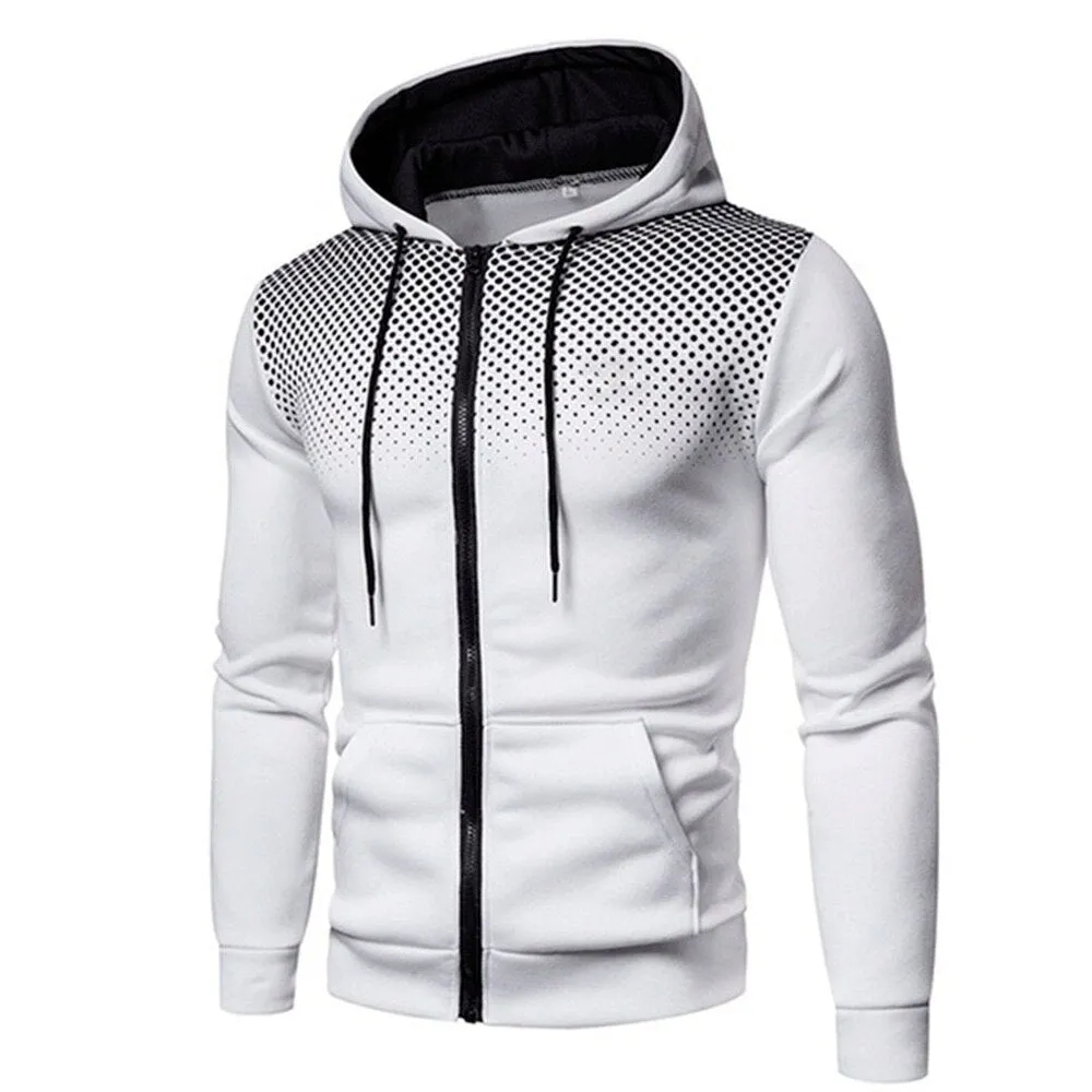 Covrlge Autumn Winter New Men&#39;s Casual Cardigan Hooded Sweatshirt 3D Printing Youth Men&#39;s Jacket Coat Streetwear Male MWW282