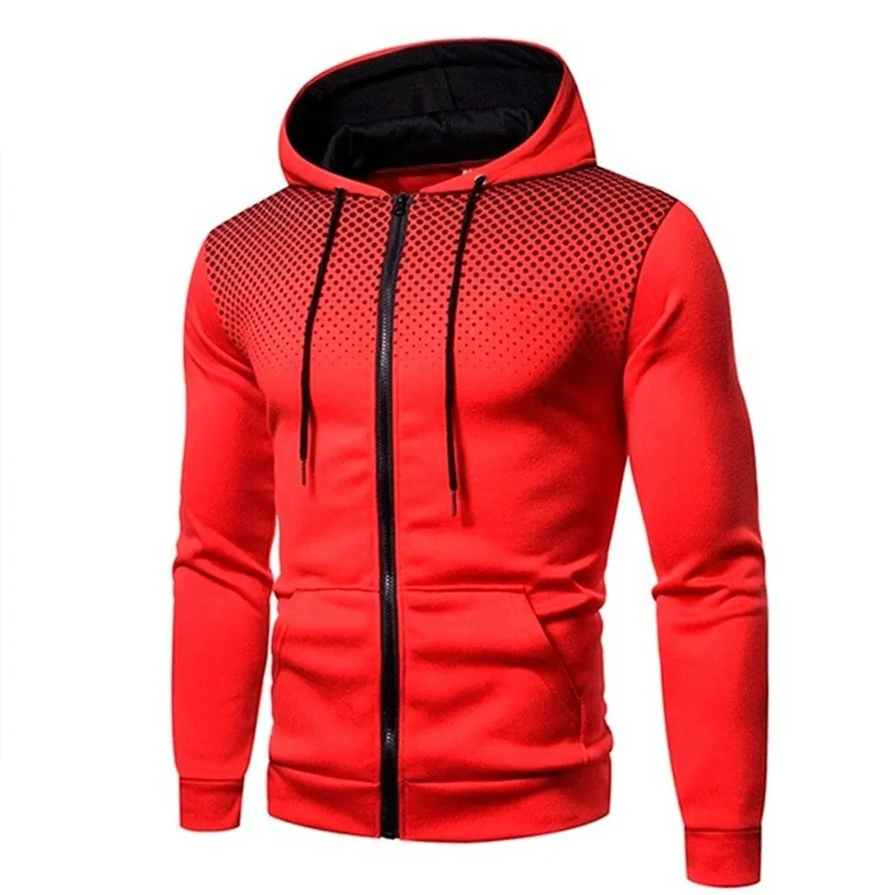 Covrlge Autumn Winter New Men&#39;s Casual Cardigan Hooded Sweatshirt 3D Printing Youth Men&#39;s Jacket Coat Streetwear Male MWW282