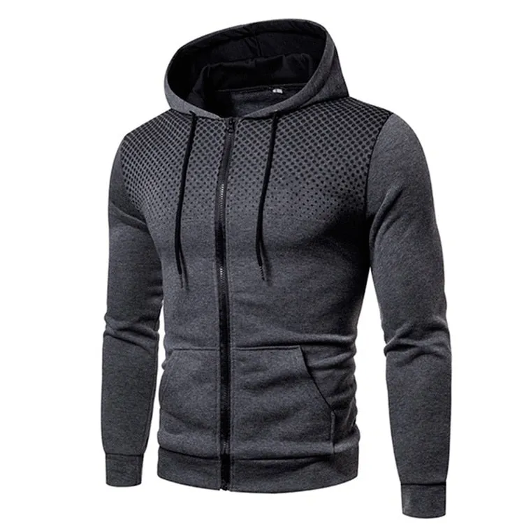 Covrlge Autumn Winter New Men&#39;s Casual Cardigan Hooded Sweatshirt 3D Printing Youth Men&#39;s Jacket Coat Streetwear Male MWW282