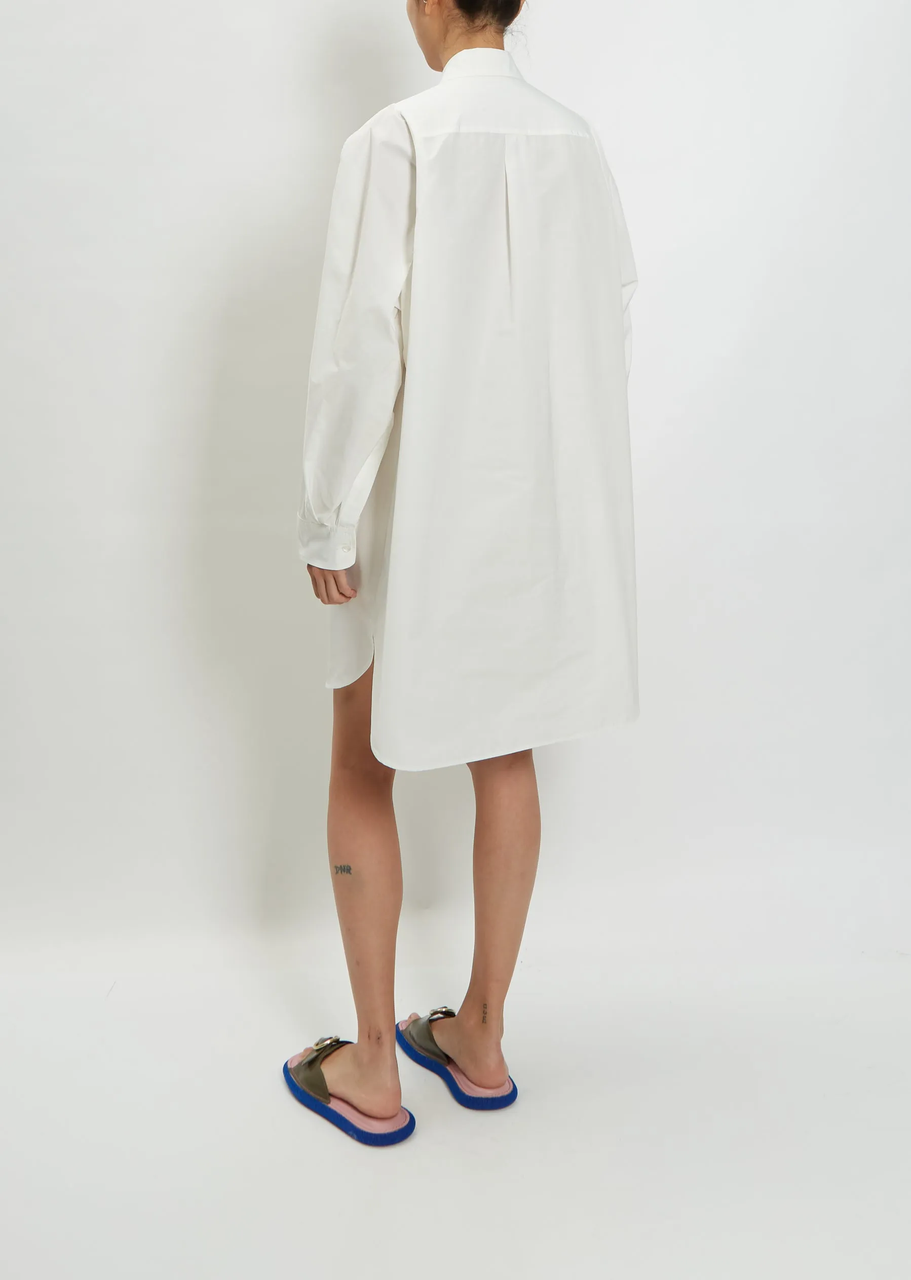 Dali Shirt Dress — White