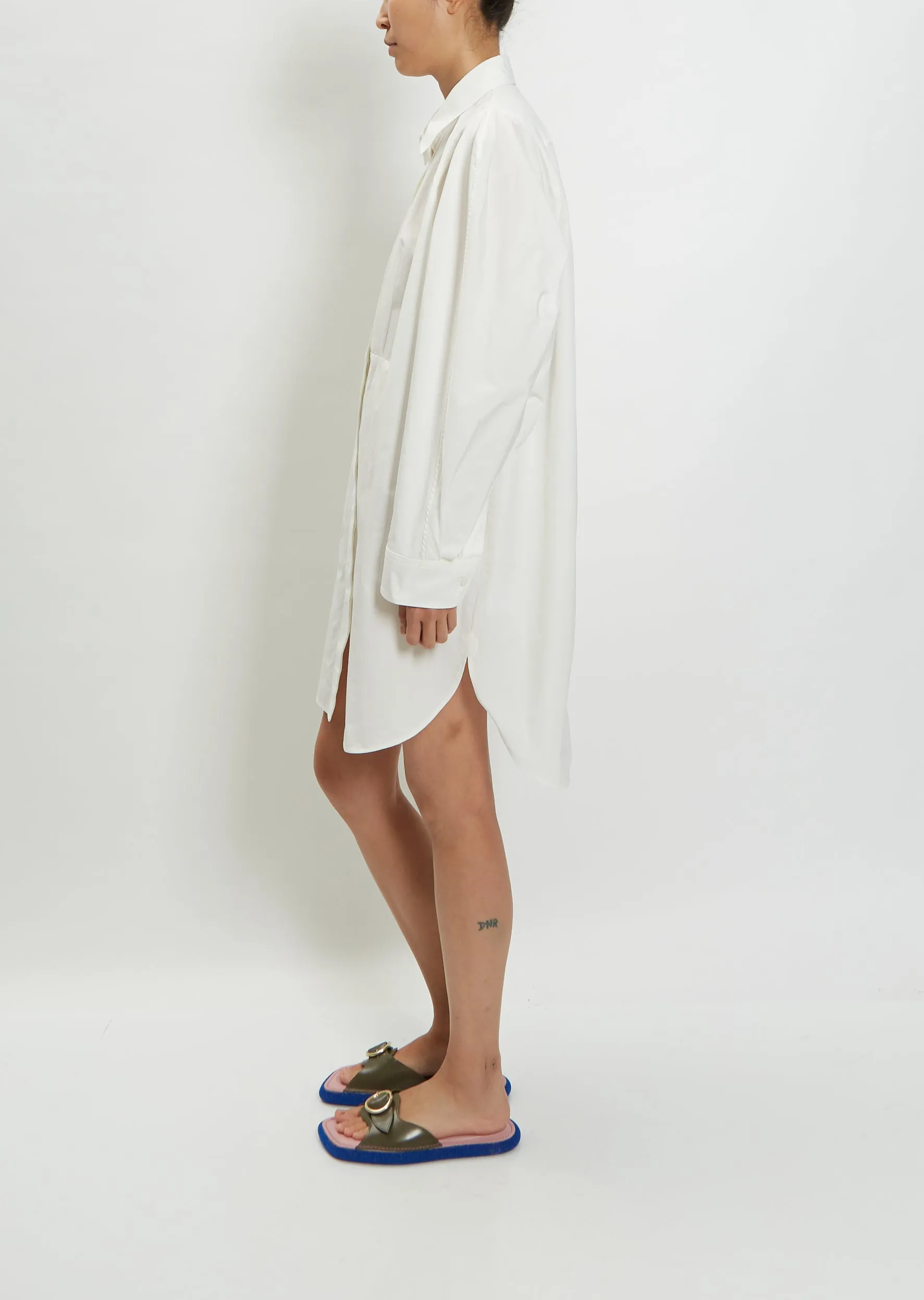 Dali Shirt Dress — White