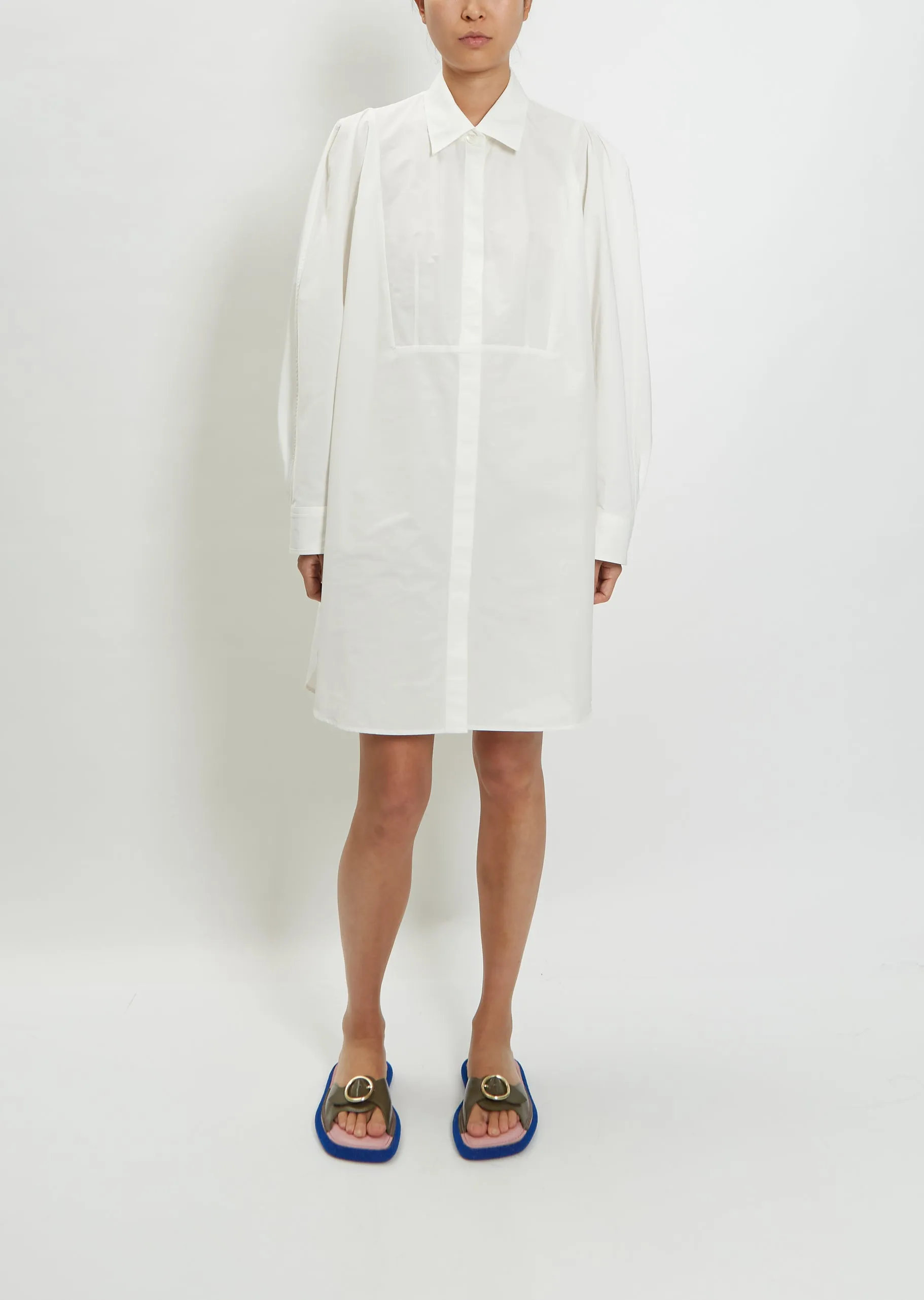 Dali Shirt Dress — White