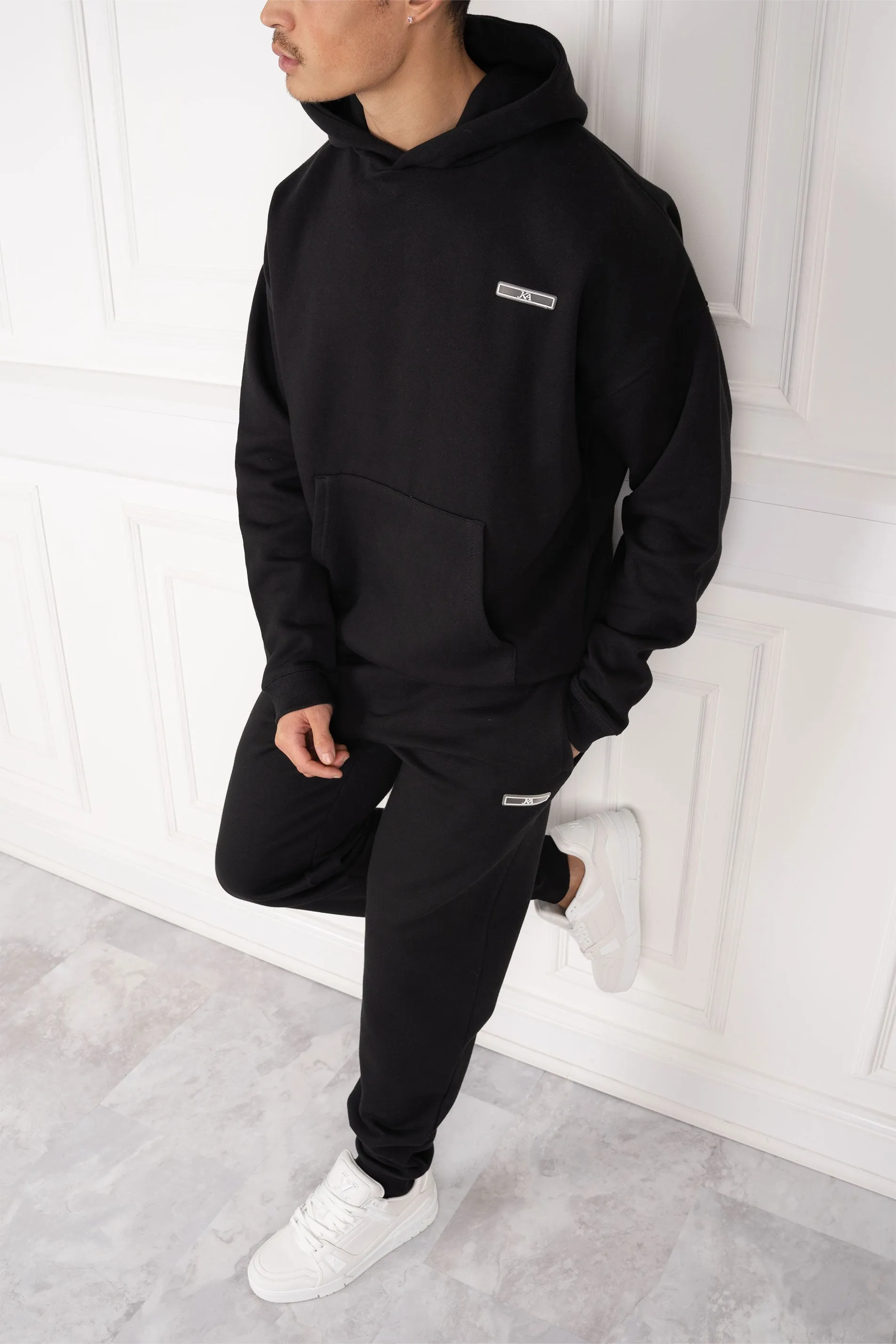 Day To Day Oversized Full Tracksuit - Black