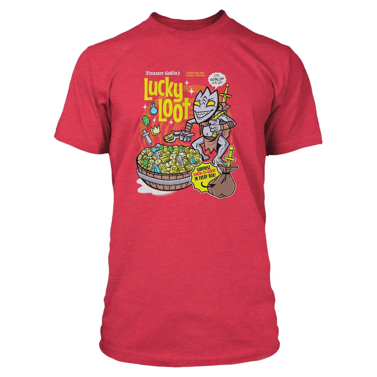 Diablo Lucky Loot Heather Red T-Shirt