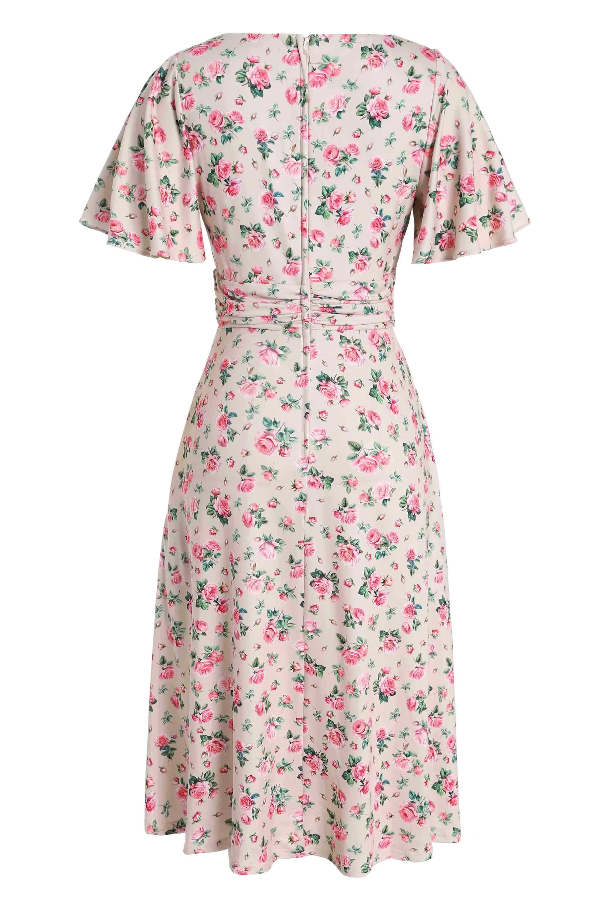 Donna Pink Rose A Line Dress