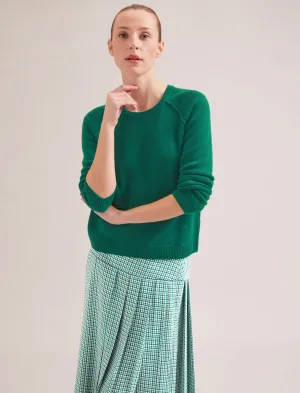 Drew Cashmere Jumper - Dark Green