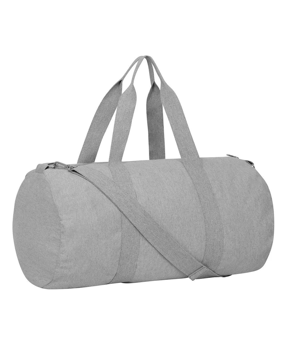 Duffle bag with canvas fabric (STAU892) | Heather Grey