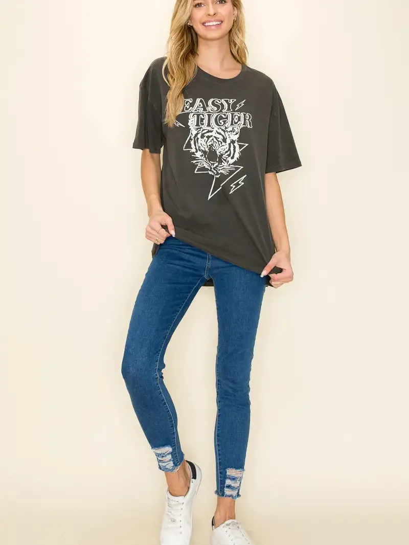 Easy Tiger Oversized Graphic Tee