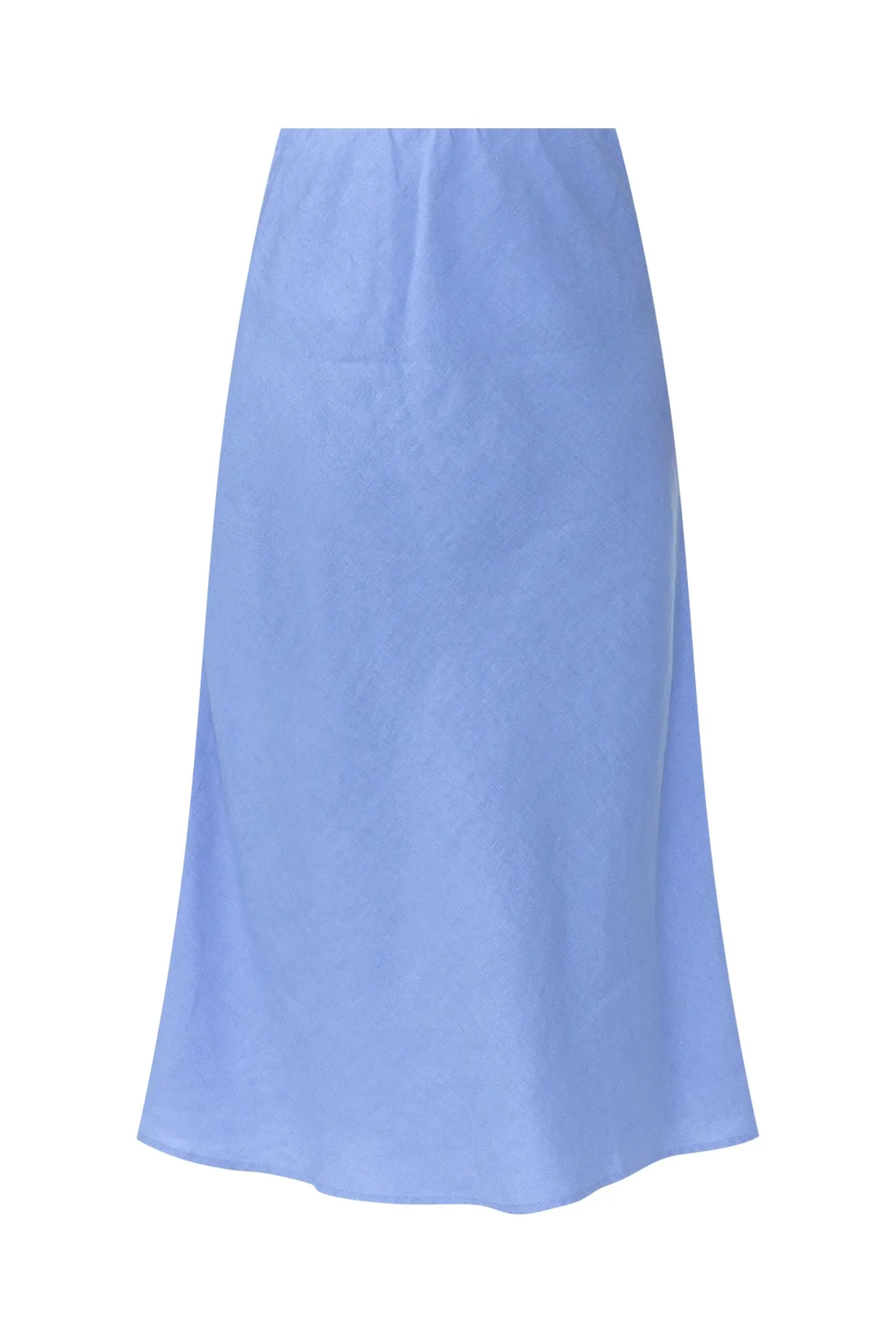 Eleni Blue Linen Blend Skirt