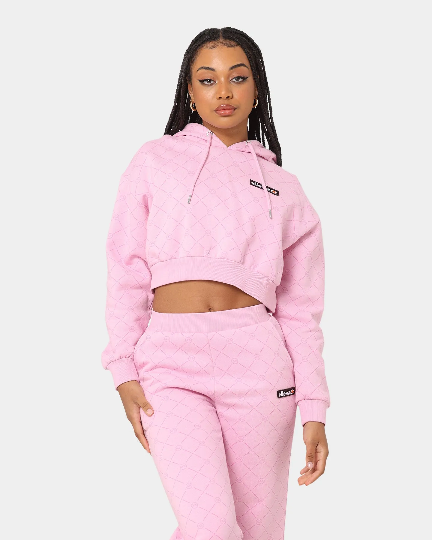 Ellesse Women's Marinell Crop Hoodie Light Pink