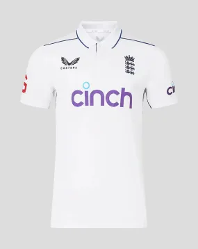 ENGLAND CRICKET 2024 JUNIOR TEST SHORT SLEEVE SHIRT