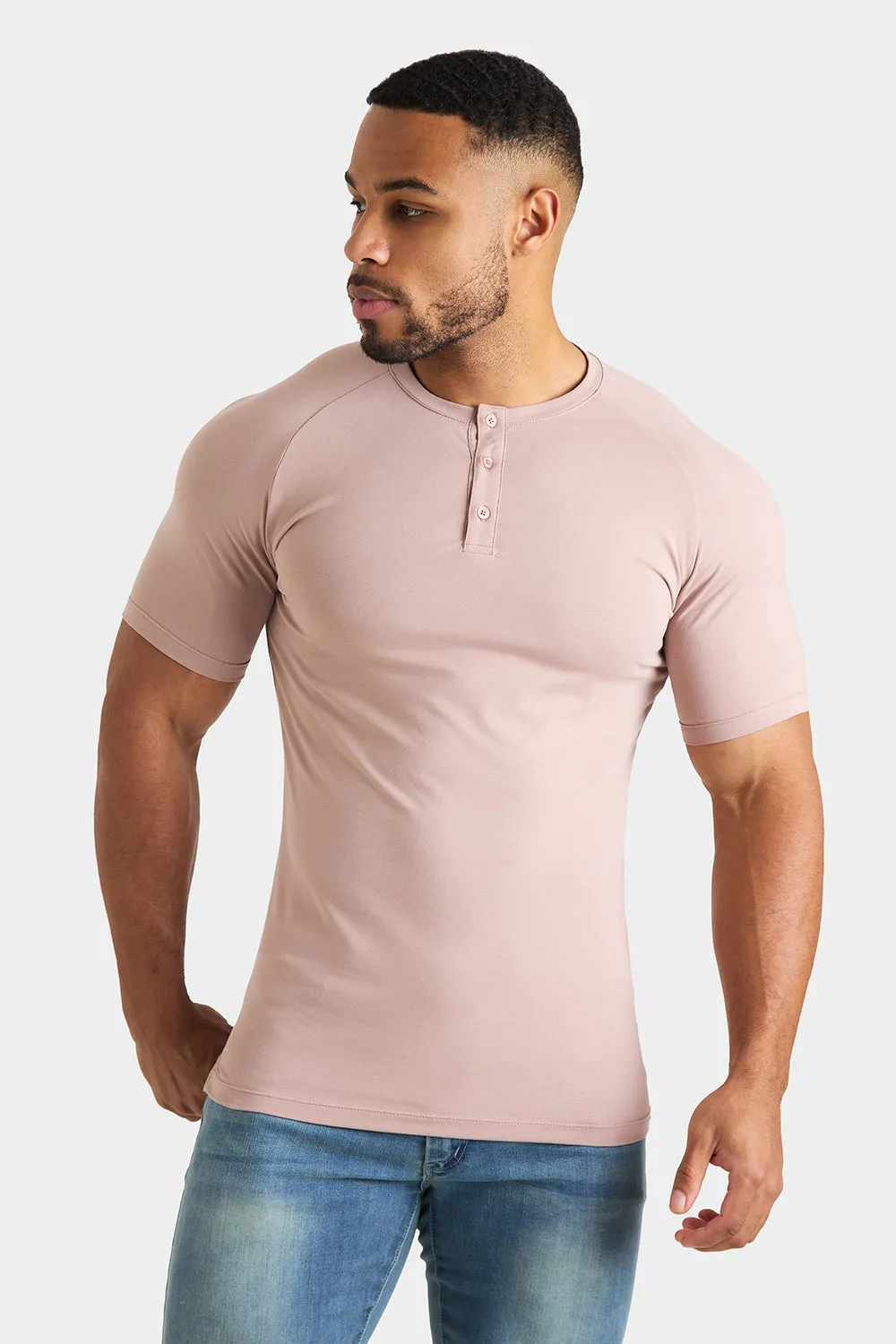 Everyday Henley T-Shirt in Dusty Rose