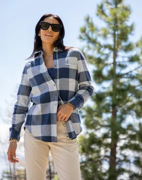 Fairbanks Supersoft Shirt: Navy Plaid - FINAL SALE