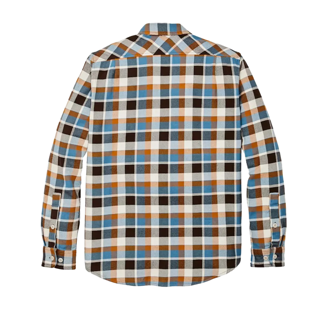 Filson - Vintage Flannel Work Shirt - Brown/Cream/Ochre/Blue Plaid