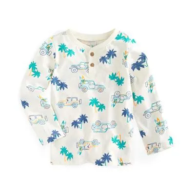 First Impressions Baby Boys Short Sleeve Jeep-Print Shirt