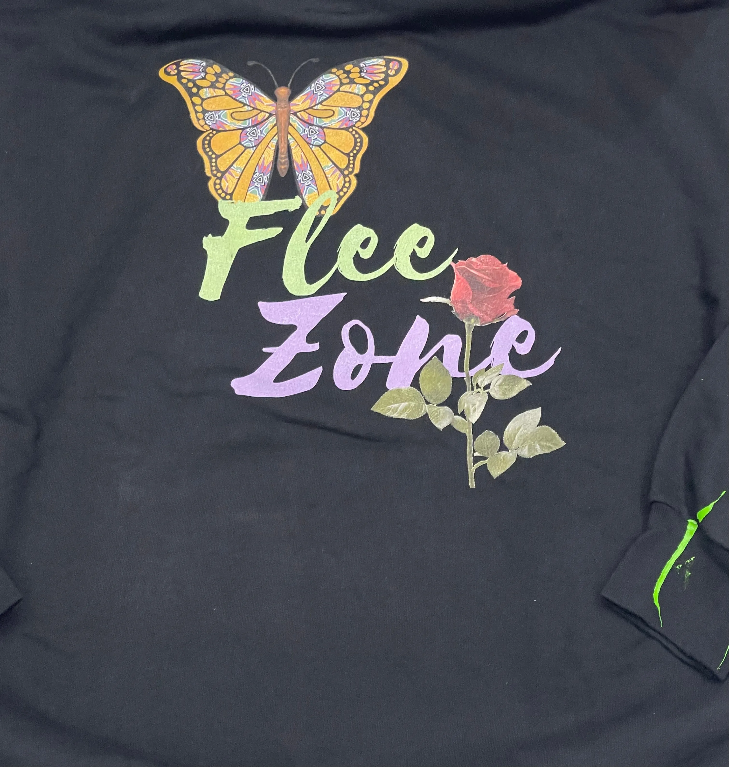 Flee Zone "Paint Splatter" Hoody --Read Description