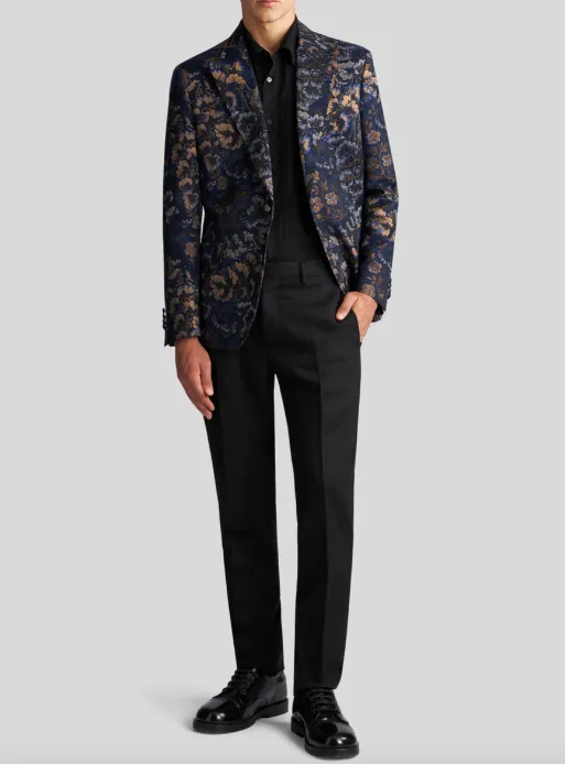 Floral Jacquard Jacket