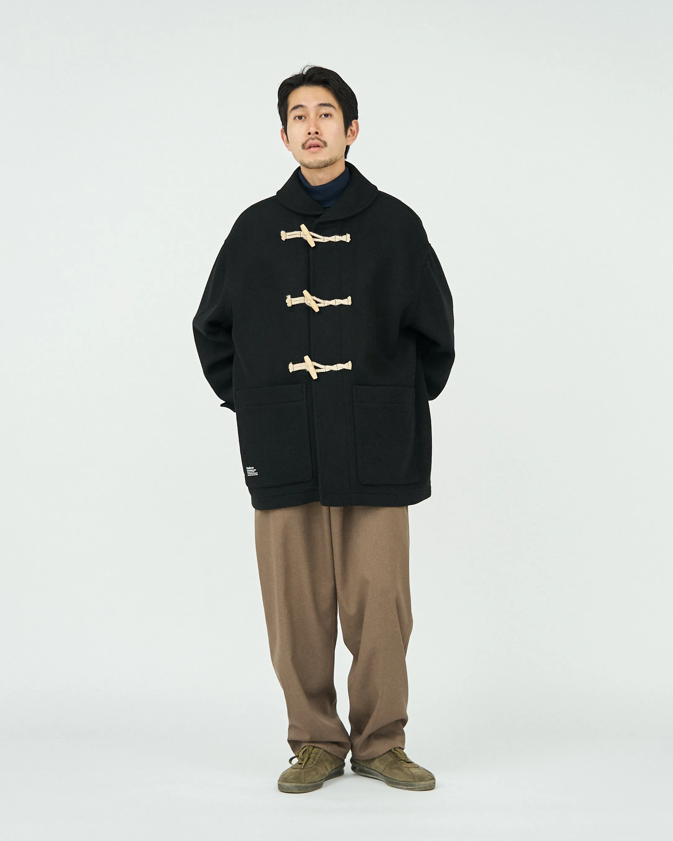 Fresh Service / MELTON DUFFLE COAT - NAVY