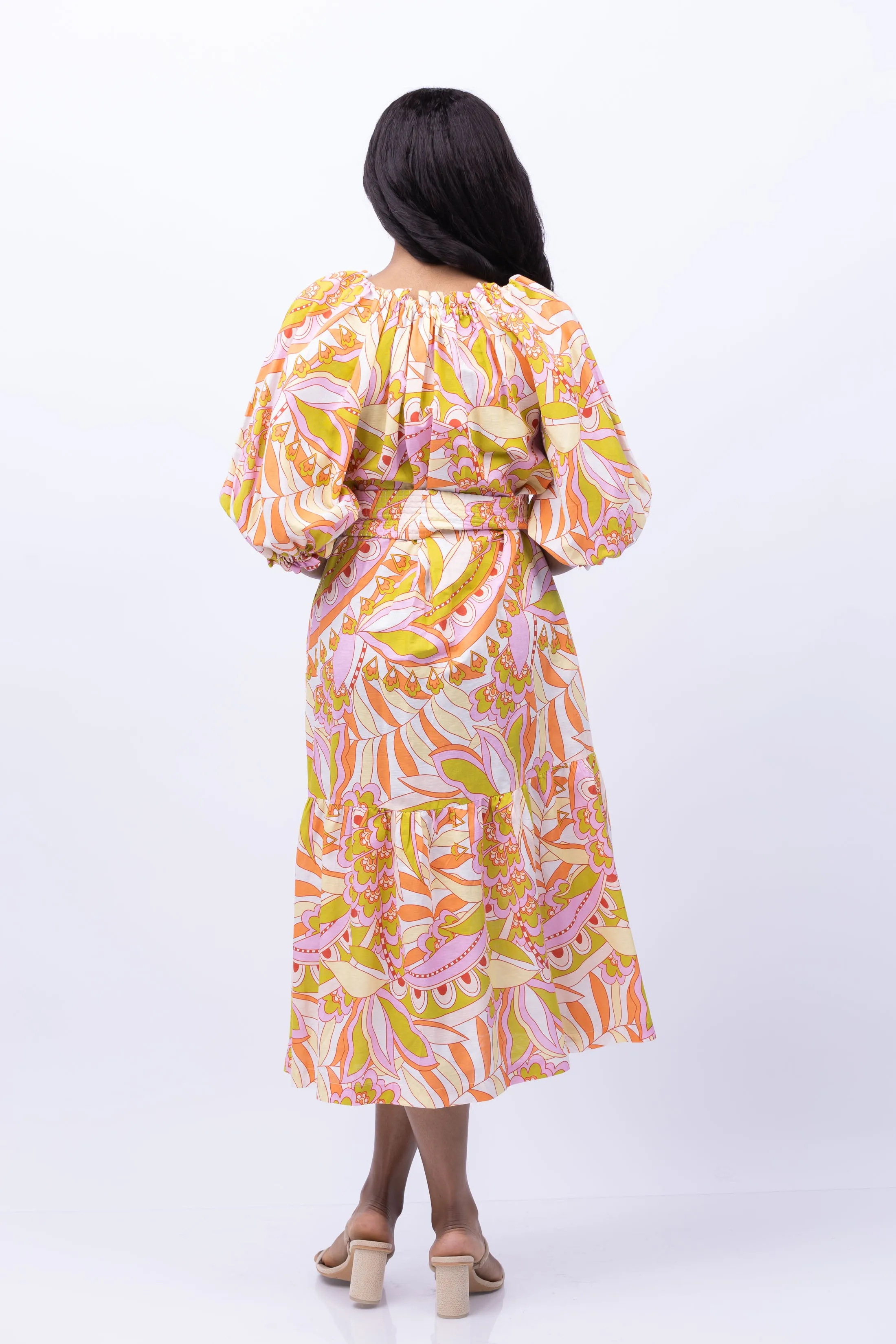 Gilner Farrar Waverly Dress in Sunburst Print