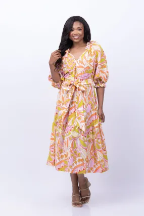 Gilner Farrar Waverly Dress in Sunburst Print