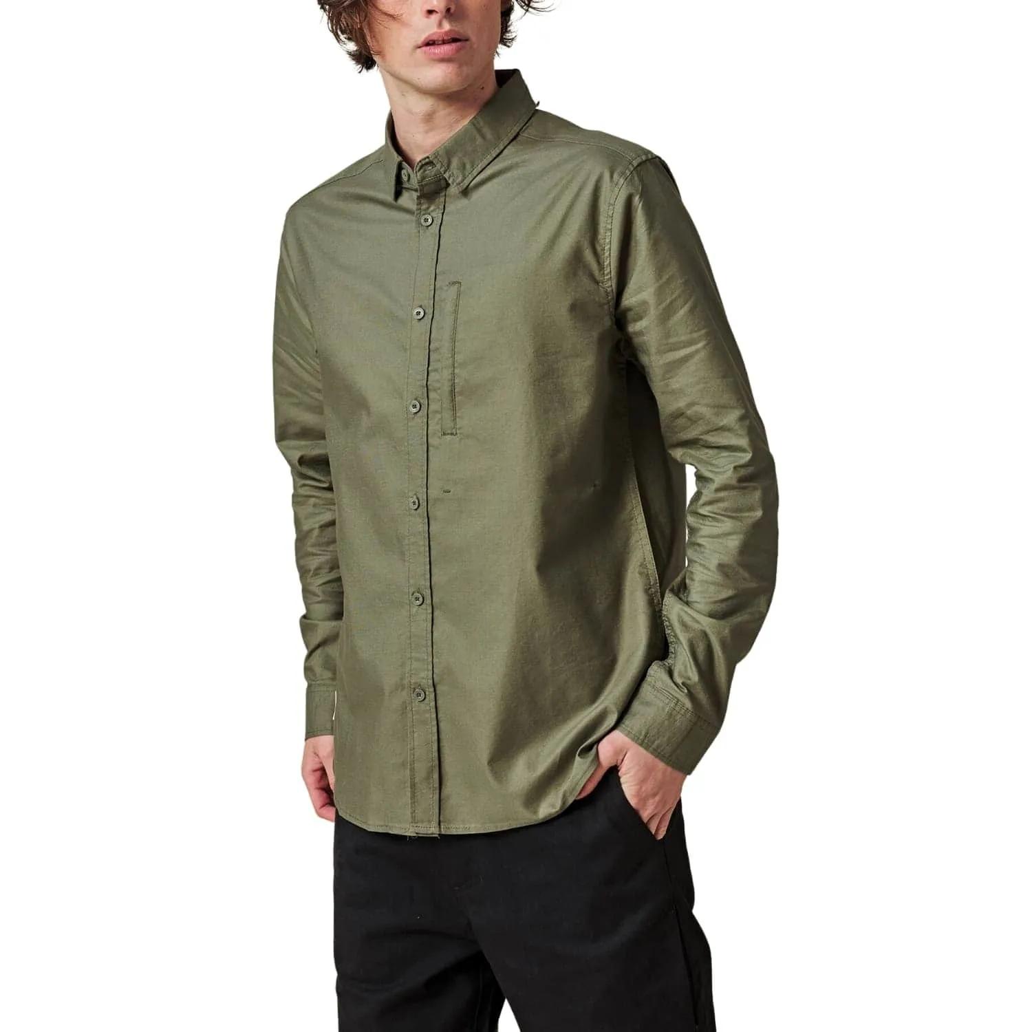 Globe Foundation Long Sleeve Shirt - Olive