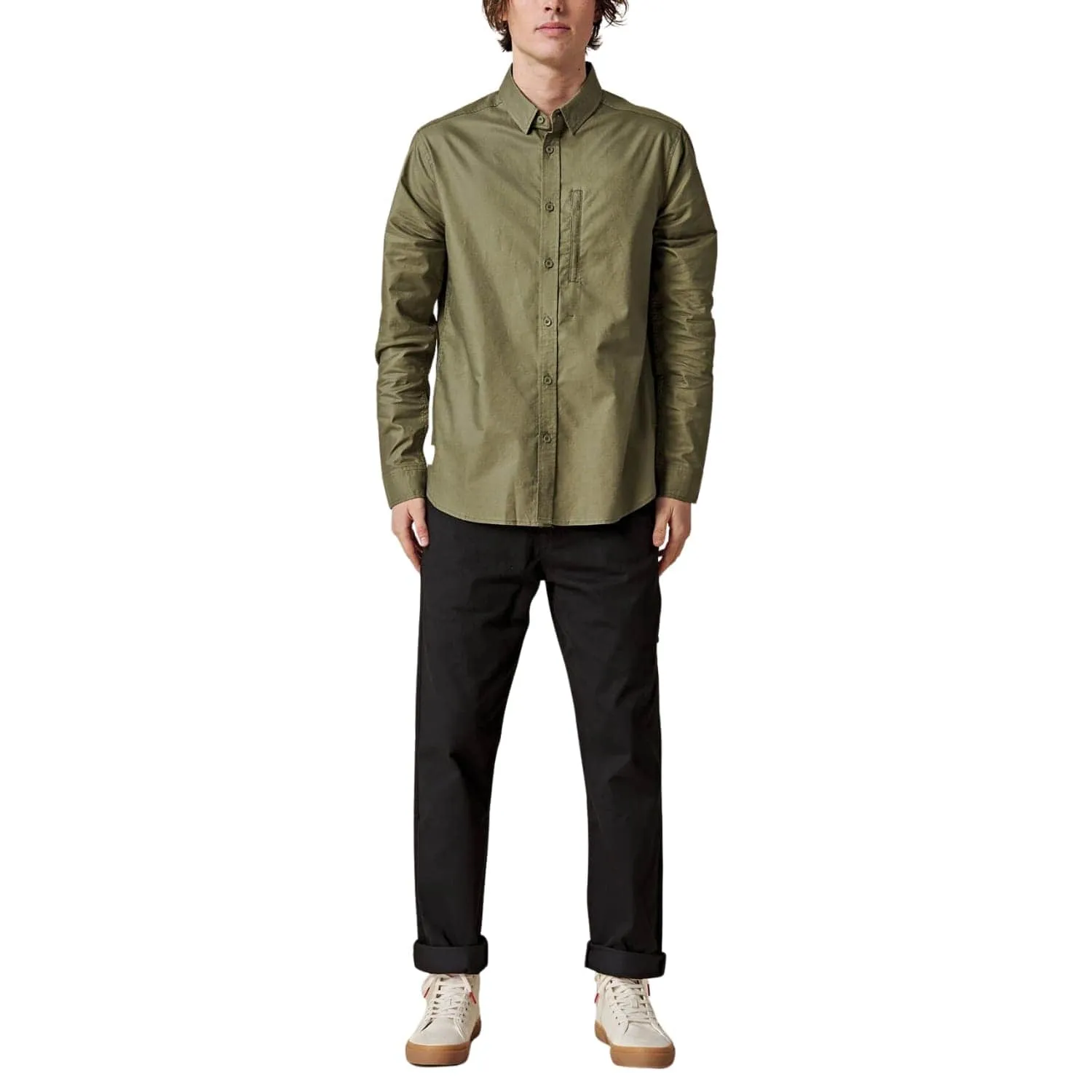 Globe Foundation Long Sleeve Shirt - Olive