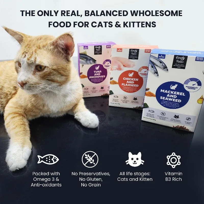 Goofy Tails Chicken & Flaxseed Wet Cat and Kitten Food Buy 1 Get 1 (BOGO)