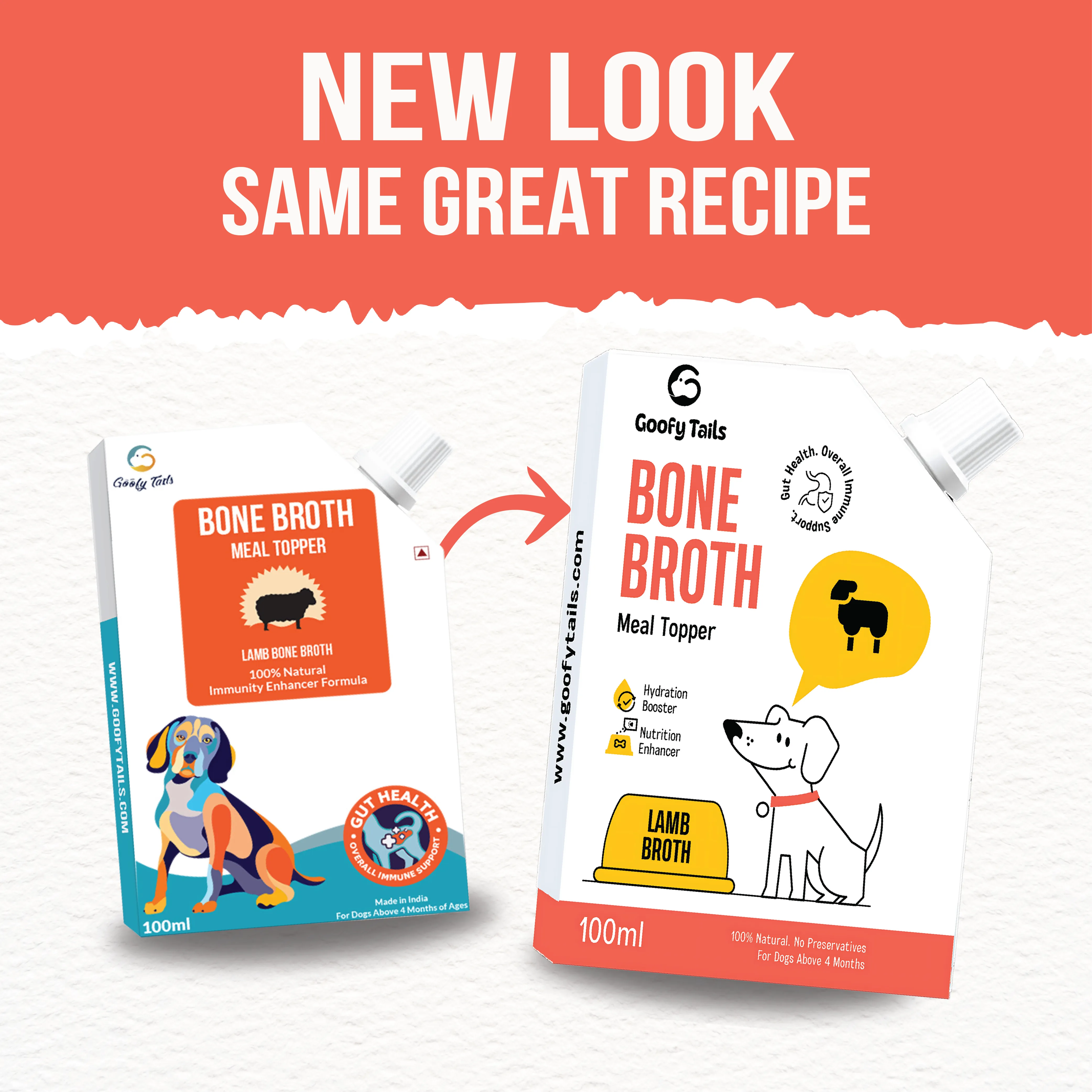 Goofy Tails Lamb Bone Broth for Dogs and Puppies Buy 1 Get 1 (BOGO)