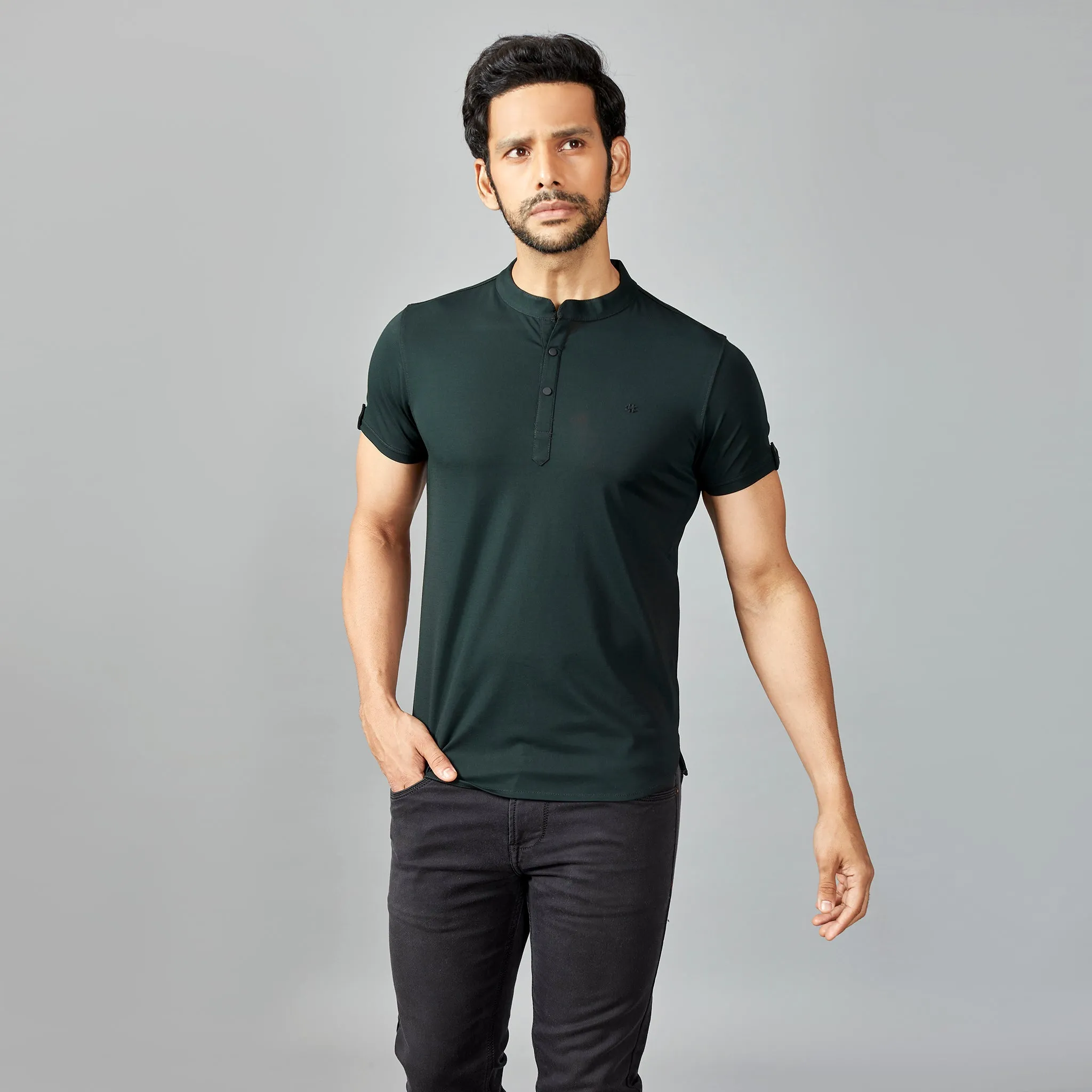 Grey Henley T-shirt