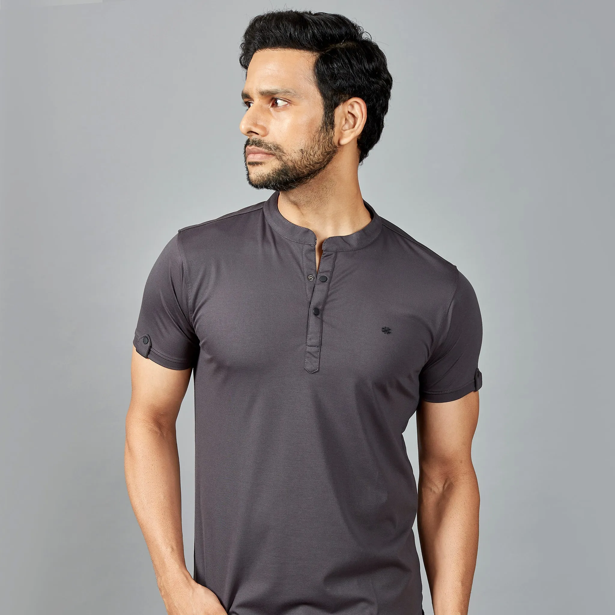 Grey Henley T-shirt