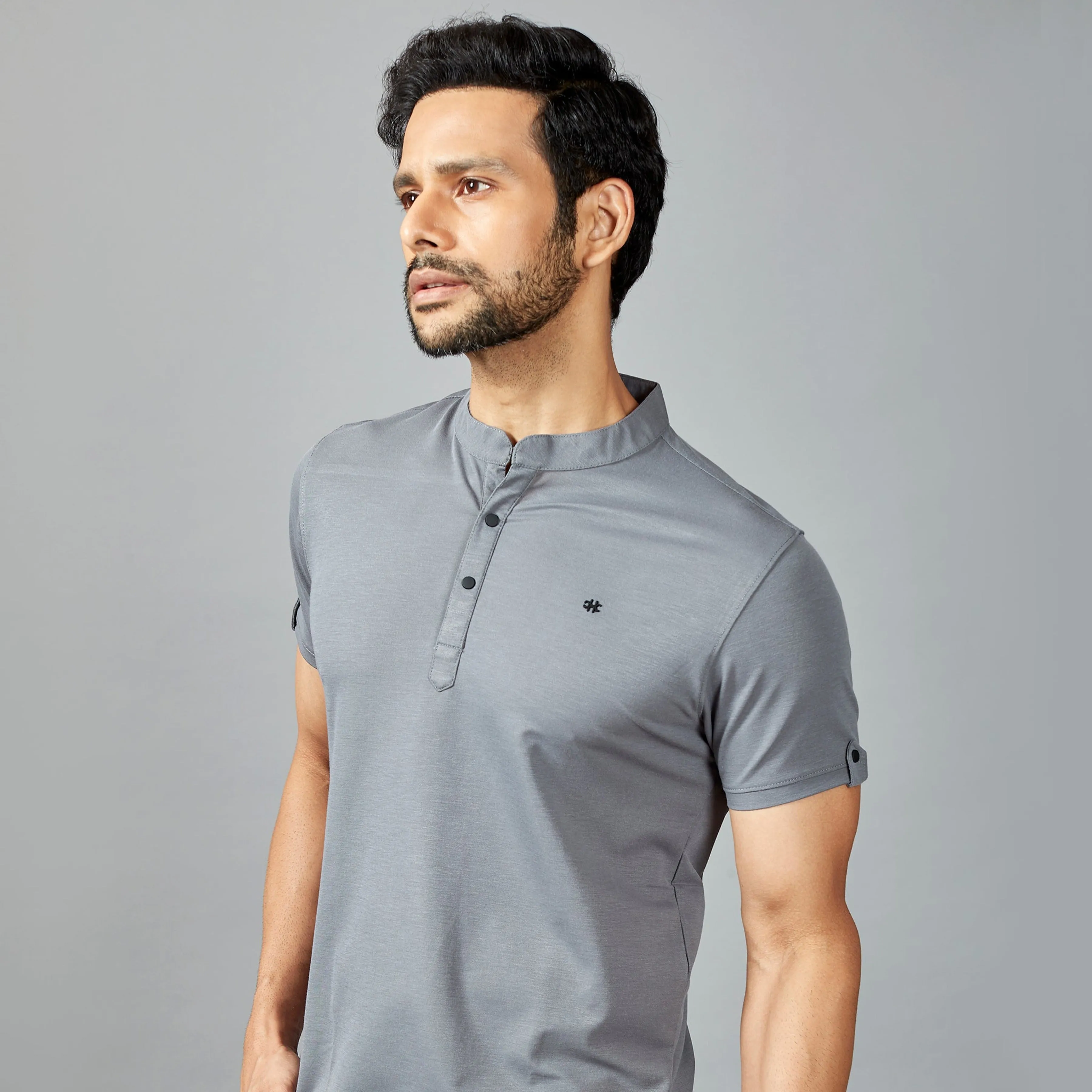 Grey Henley T-shirt