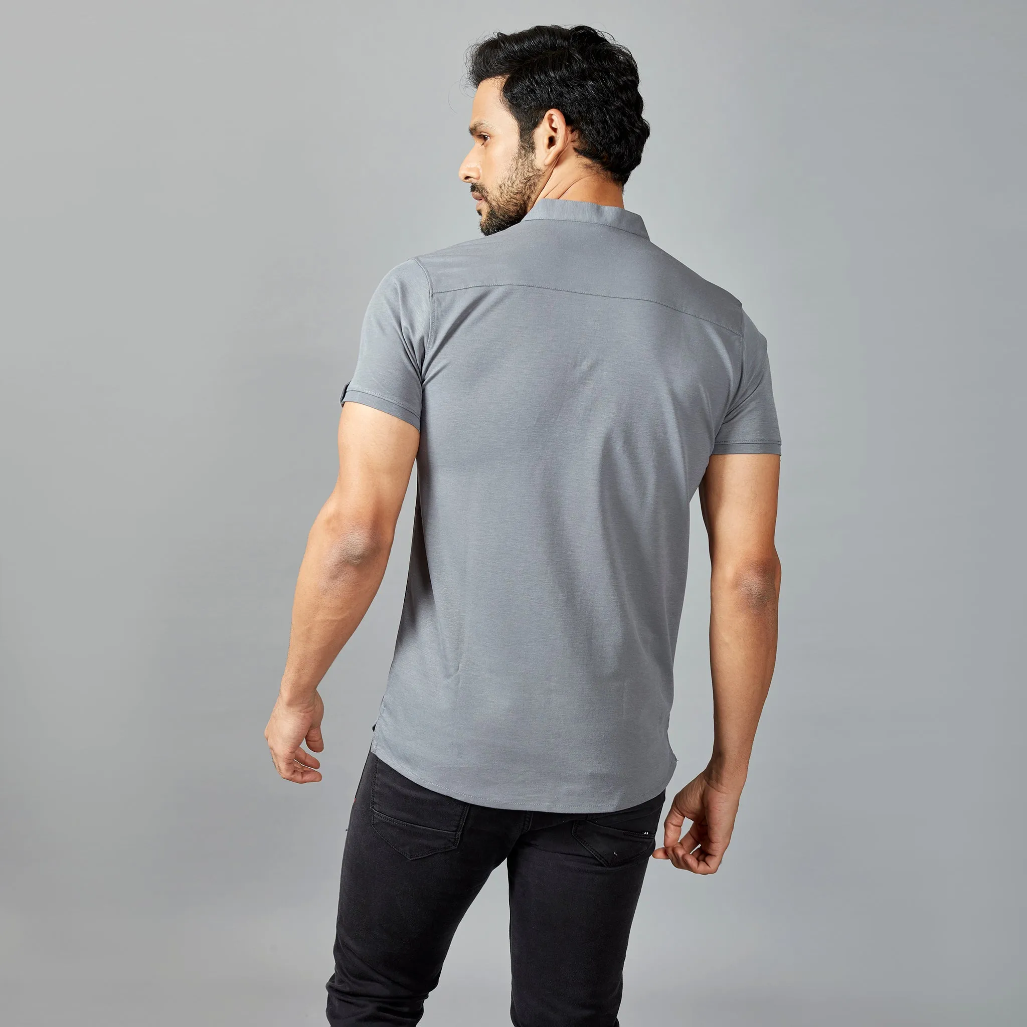 Grey Henley T-shirt