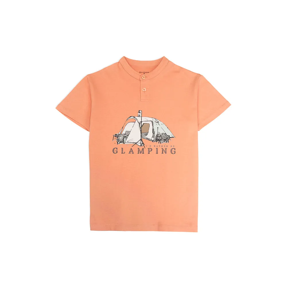 Henley Tee - Coral Reef