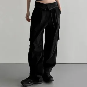 High Waist Cargo Pants with Large Pockets