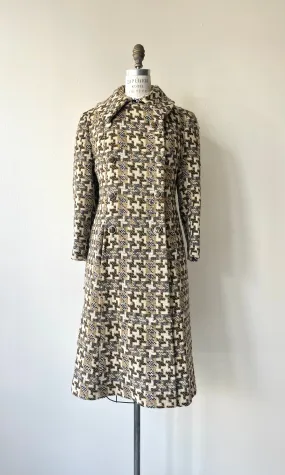 Houndstooth Tweed Coat | 1960s