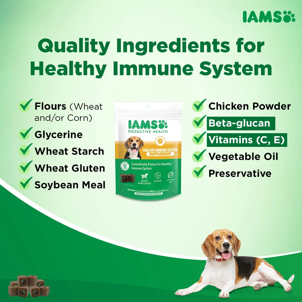 IAMS Proactive Health Dog Supplement For Healthy Immune System (Limited Shelf Life) (Buy 1 Get 1)