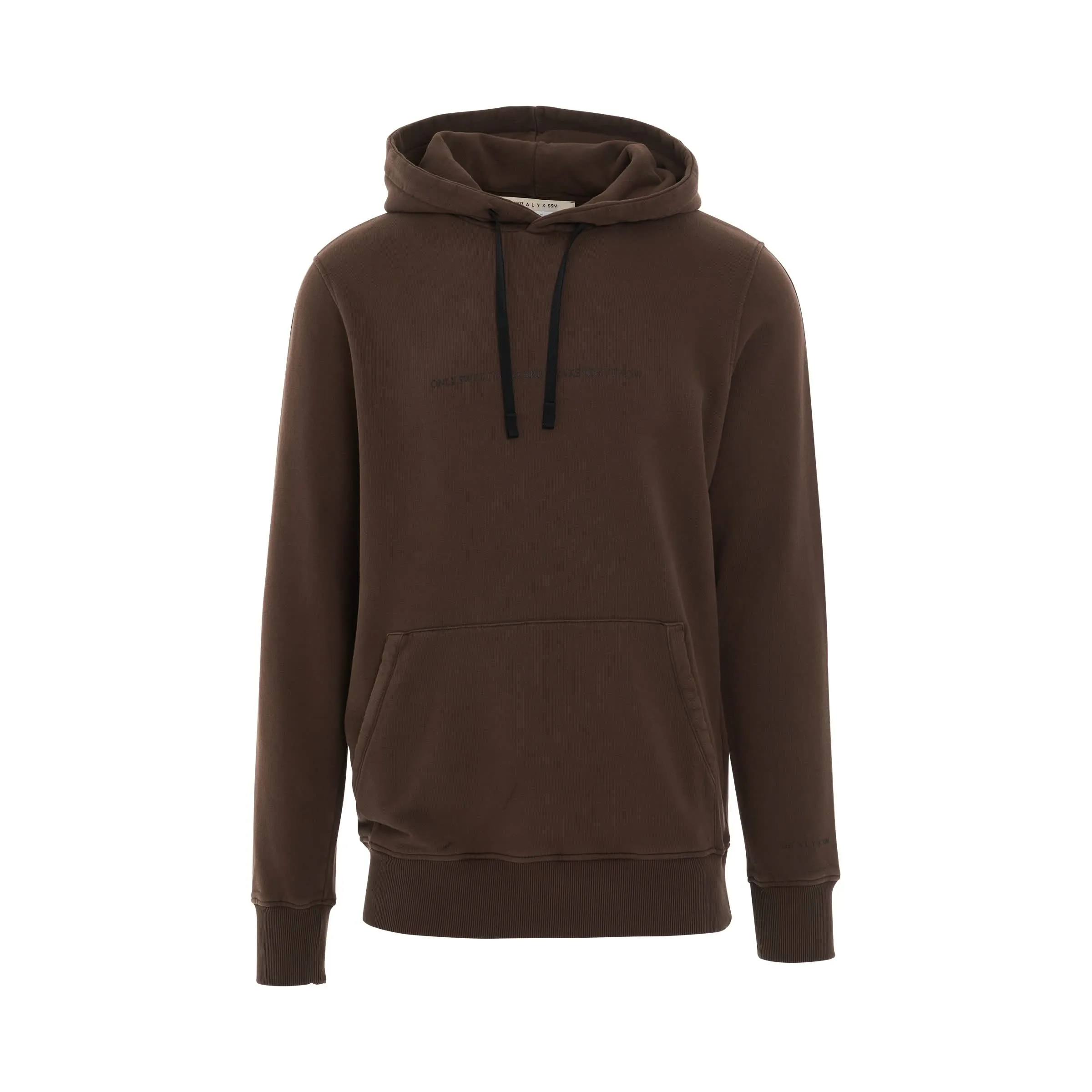 Infared Logo Hoodie in Dark Brown