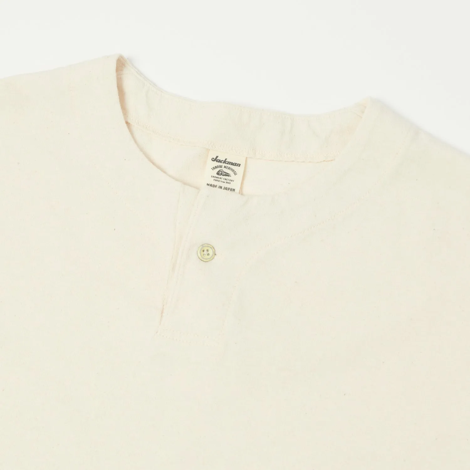 Jackman Henley Neck LS Tee - Kinari