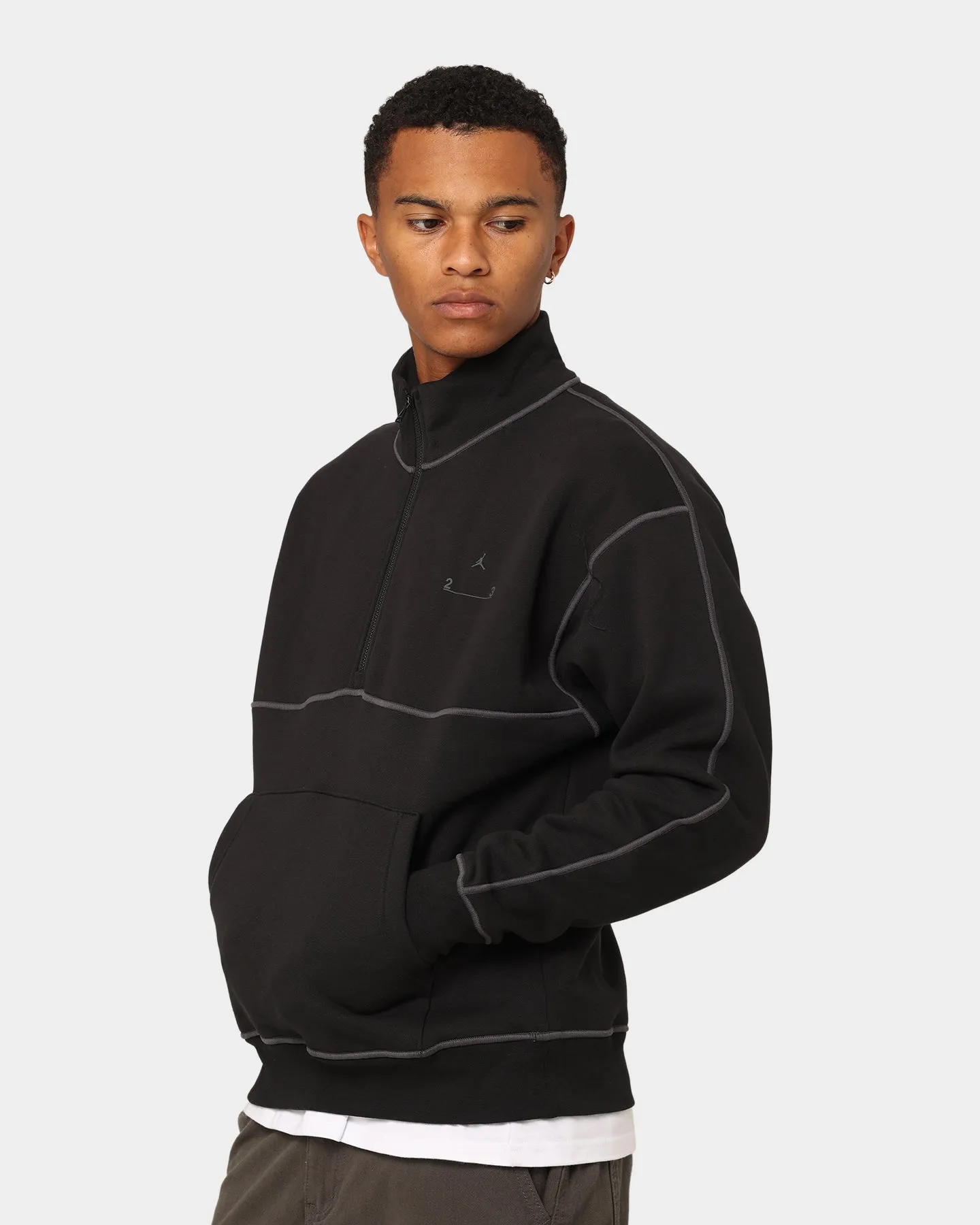 Jordan 23 Engineered Fleece Half-Zip Shirt Black