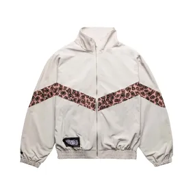 Joyrich Leopard Stripe Track Jacket Beige