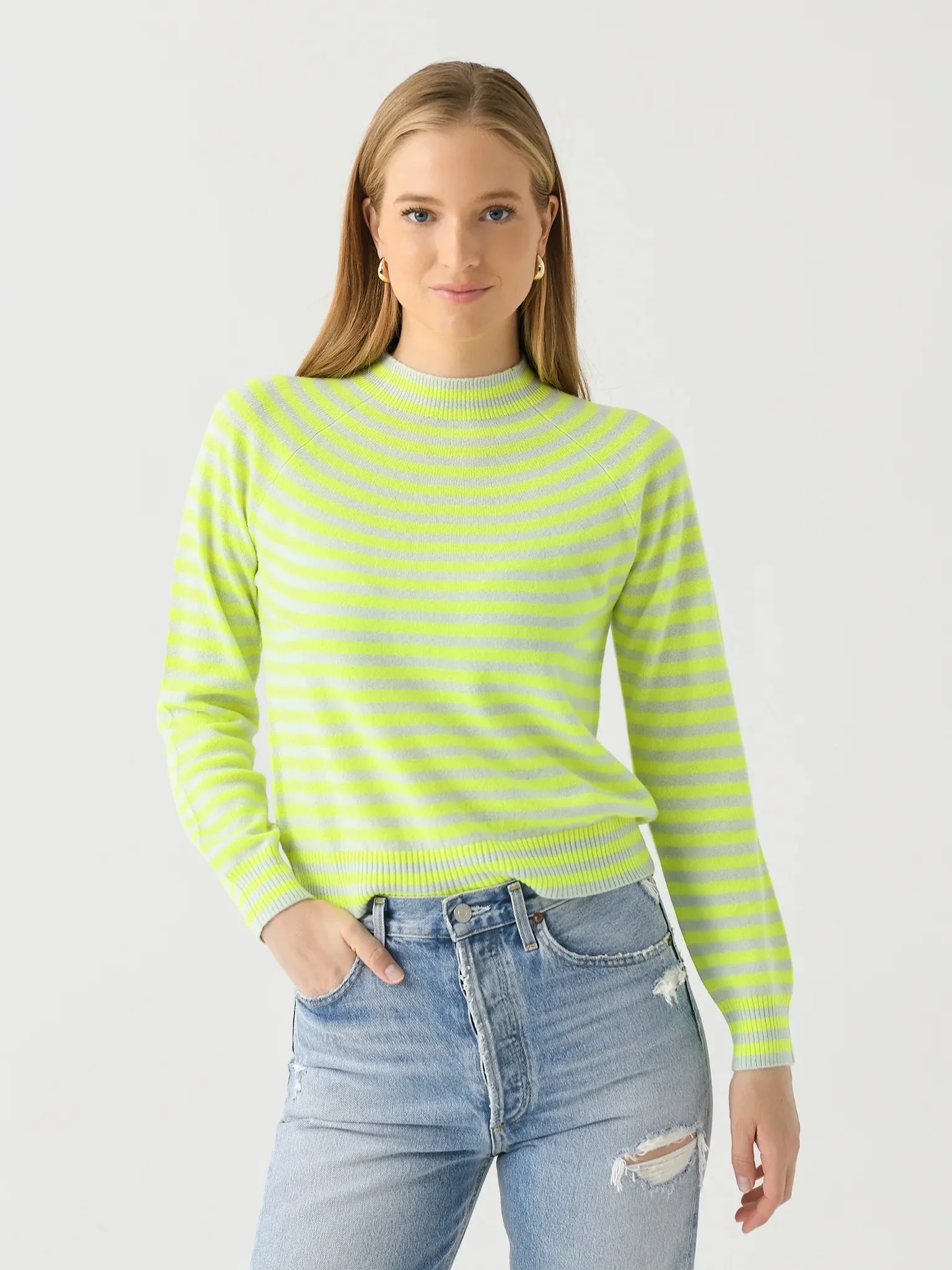 Jumper 1234 Striped High Crew