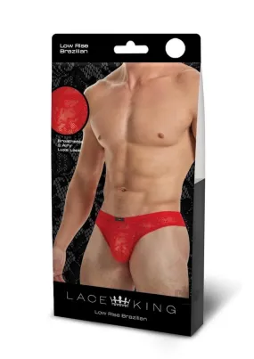 Lace King Lace Bikini L/xl Red