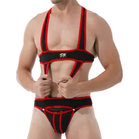 Lined Solid Body Strap Underwear