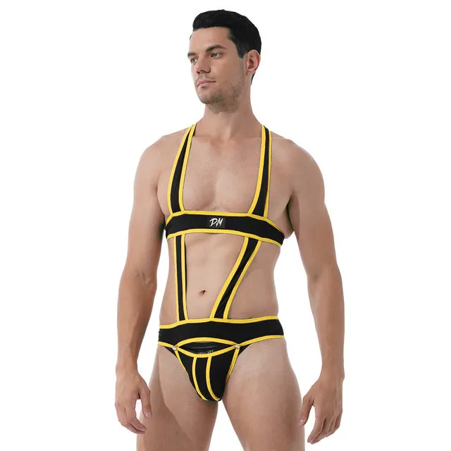 Lined Solid Body Strap Underwear