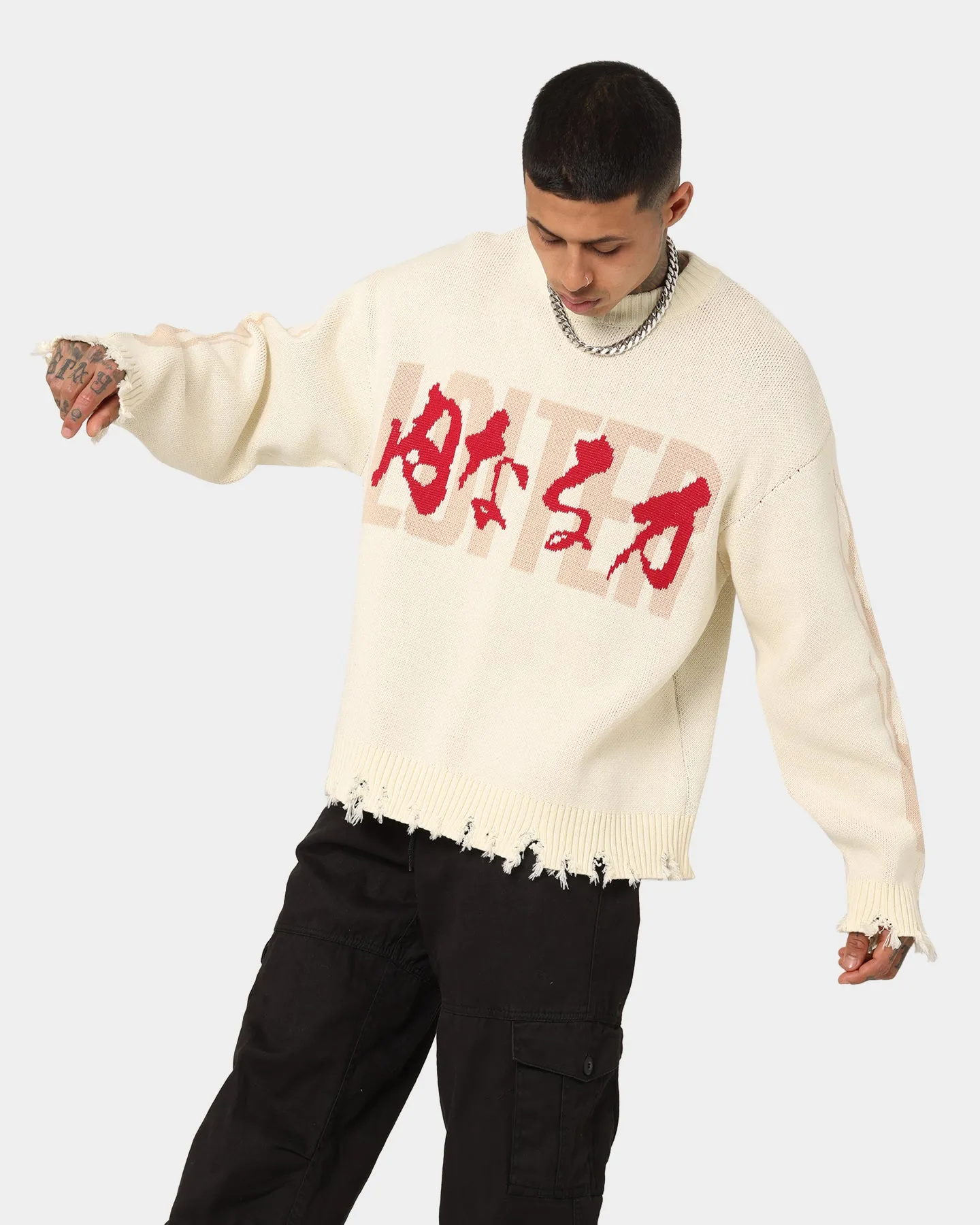 Loiter Honour Knit Sweater Off White