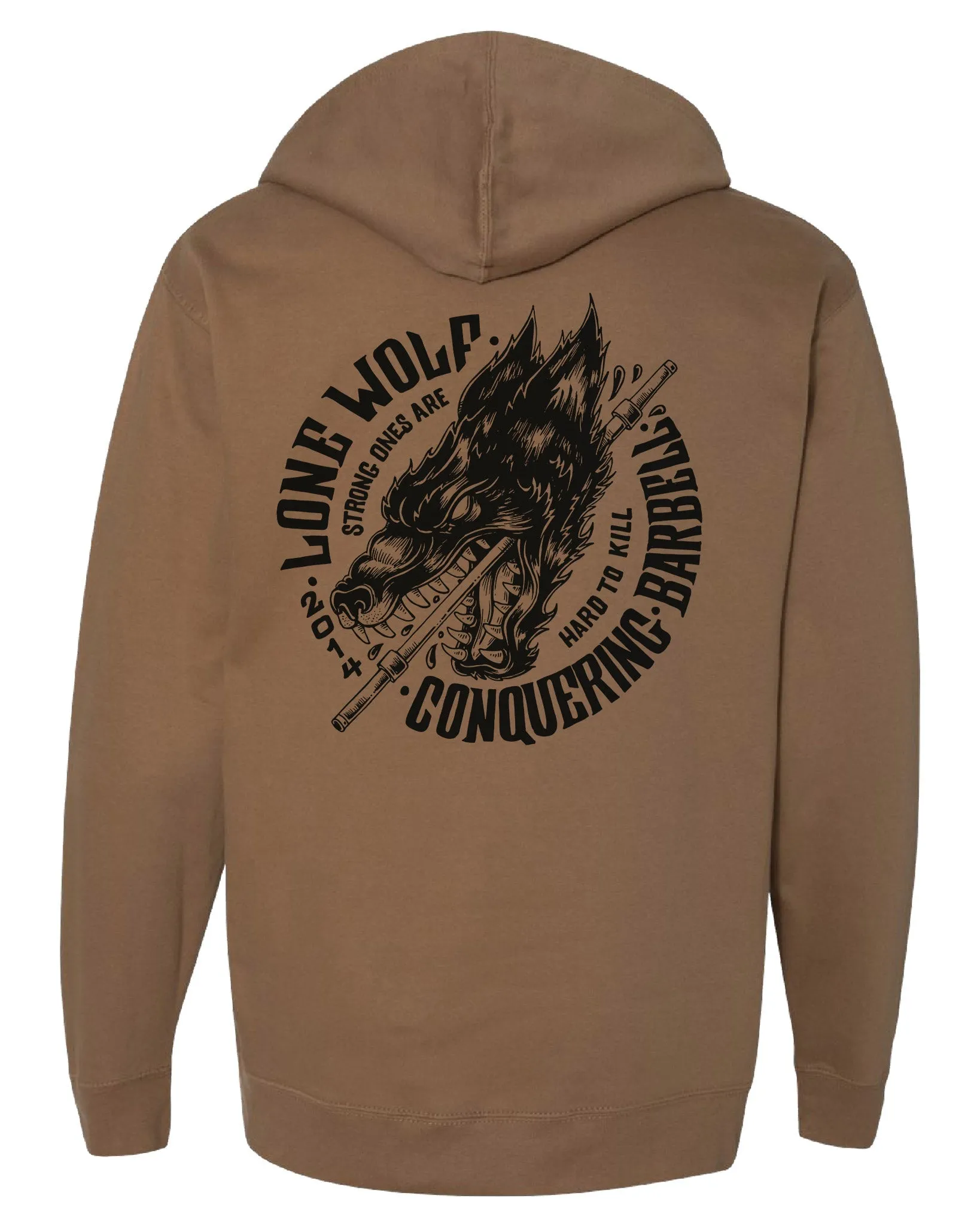 Lone Wolf -  on Mud - Pullover Hoodie